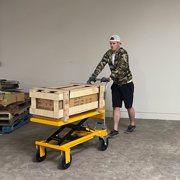 APOLLOLIFT Platform Single Scissor Lift Table Cart Metal 440lb for Uneven Load 39.4" Lift