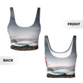 thumbnail image 5 of Lsque 3d Lighthouse in the Surf Printed Women'S Sports Bra, Compression, Moisture Wicking, High-Impact Sports Bra For Women,Supportive sports bra-XX-Large, 5 of 9