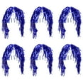 thumbnail image 2 of Brybelly Tinsel Wigs 6-pack, Blue, 2 of 4