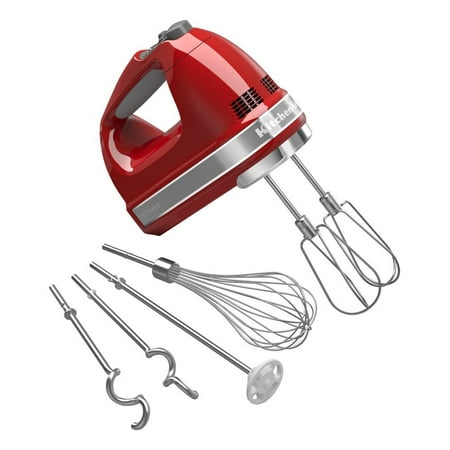 KitchenAid 9-speed Hand Mixer, Empire Red (Kitchenaid Hand Mixer 9 Speed Best Price)