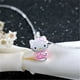 thumbnail image 4 of Collar de Hello Kitty Kawaii, caja de regalo, collar de Anime Sanrio, lindo gato Kt, cadena de clavícula de plata, ajustable, regalo de cumpleaños para mujer, 4 of 4