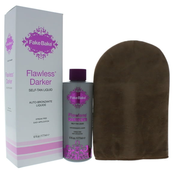 Flawless Darker Self-Tan Liquid by Fake Bake for Women - 6 oz Body Spray