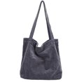 thumbnail image 1 of Bolso de mano de pana para mujer y niña, bolso de hombro de lona, bolso grande lindo, 1 of 5