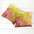 thumbnail image 6 of Ambesonne Pastel Throw Pillow Cover 2 Pack, Spring Yard Watercolors, 24", Apple Green Marigold, 6 of 7