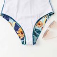 thumbnail image 3 of Women‘s One Piece Swimsuits Ruffled Deep V Neck Monokini Bathing Suits Tummy Control Tie Front Swimwear, 3 of 8