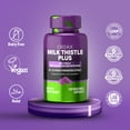 thumbnail image 3 of ORZAX Milk Thistle Supplement with 80% Silymarin, Vegan, Supports Liver Health, Antioxidant Defense, 120 Capsules, 3 of 8
