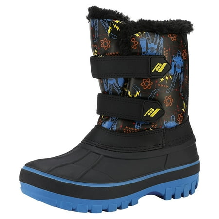 

Dream Pairs Boys & Girls Winter Zip Snow Boots Outdoor Warm Waterproof Sport Snow Boot DUCKO BLACK/ROYAL Size 4