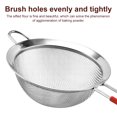 thumbnail image 3 of 8/10/14cm Flour Sieve Stainless Flour Sieve with Long Handle 2 Layer 30 Fine Mesh Strainer Sifter Coffee Fruit Egg Filter 14cm, 3 of 9