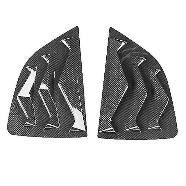 Carbon Fiber Car Side Vent Window Louver Shutter Covers Trim For Fit Jazz 2015-2019 Window Louvers