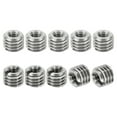 thumbnail image 1 of Unique Bargains Adaptateurs de Filetage Manchon Écrou Réducteur M8*1.25 Mâle vers M4*0.7 Femelle Insert de Réparation Écrou Vis Réducteur 6mm 10 Pcs, 1 of 6