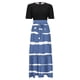 thumbnail image 3 of WILLBEST Vestidos de Verano 2025 Vestidos de Verano para Mujer 2025 Vestido Largo Cruzado de Manga Corta con Estampado Floral Vestido de Corte A con Dobladillo con Volantes y Retazos Grande, 3 of 3