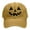 Khaki, variant on Cotton Adjustable Cap With Pumpkin Ghostly Prints Baseball Cap for Seasonal Celebrations Casual Outfits