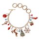 thumbnail image 1 of Nuevos productos navideños en Europa y América, pulsera de aleación de Papá Noel, calcetín navideño, joyería de regalo de bendición, 1 of 5