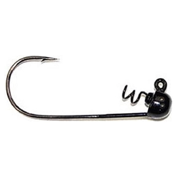 Gambler Lures Big Giggy Jig with 6/0 Hook, Black, 4pk