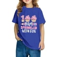 thumbnail image 4 of Xihbxyly Camiseta con Estampado Escolar, Linda Camiseta de Cuello Redondo, Tela Suave y Transpirable, Blusa Casual para Niñas, Uso Diario, Moderna y Linda, Celebración de 100 Días, de 3 a 14 Años, Re, 4 of 6