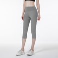 thumbnail image 5 of Jxximdong Leggings for Women Women's Capri Yoga Pants With Pockets High Waisted Legging For Workout Gray XXL Yoga Pants, 5 of 5