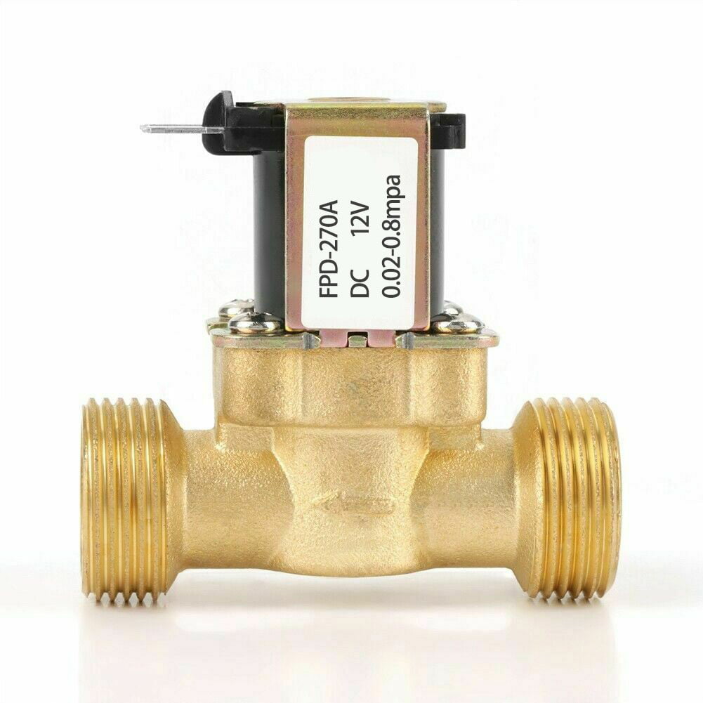 3/4" Available NPT OR BSP  Brass Normally Open Details about   DC12V Electric Solenoid Valve 