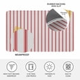 thumbnail image 3 of Red Striped Door Mat Indoor Outdoor, Red White Stripes Farmhouse Non Slip Welcome Mat with Rubber Backing, Absorbent Fabric Front Door Mats Entryway Rug for Home Patio Entrance 24"x36", 3 of 8