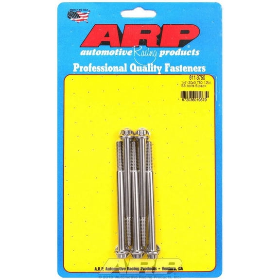 S/S Bolt Kit - 12pt. (5) 1/4-20 x 3.750