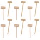 thumbnail image 3 of EeaseMX 30 mini martillos de madera para mariscos, prácticos, redondos, ovalados, para cangrejos, langostas y pasteles., 3 of 8