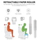 thumbnail image 2 of FELTECHELECTR 2 piezas de soporte para papel higiénico con rodillo, caja de papel de plástico, soporte para rollo de papel higiénico, varilla, 2 of 5