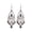 Grey, variant on Mightlink 1 Pair Women Hook Earrings Vintage Ethnic Style Exaggerated Hollow Out Waterdrop Shape Bohemian Ear Decoration Jewelry Vacation Earrings Hanging Earrings