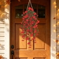 thumbnail image 5 of 6-Pack Morning Glory Hanging Plants, 30in Artificial Flower Vines for Indoor, Outdoor, Garden, and Porch Decor, 5 of 6