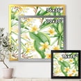 thumbnail image 4 of Designart 'Yellow Flowers and Tropical Foliage VII' Modern Framed Art Print, 4 of 4
