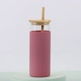 thumbnail image 1 of Glass Drinking Water Bottle Easy to Clean Water Bottle for Cold Brew Tea Iced Coffee, 1 of 3