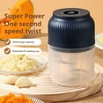 thumbnail image 6 of Electric Garlic Chopper for Quick Ingredient Chopping, Cordless and USB Rechargeable, Suitable for Home, Camping, and Travel, Made with PP and Stainless Steel, 6 of 9