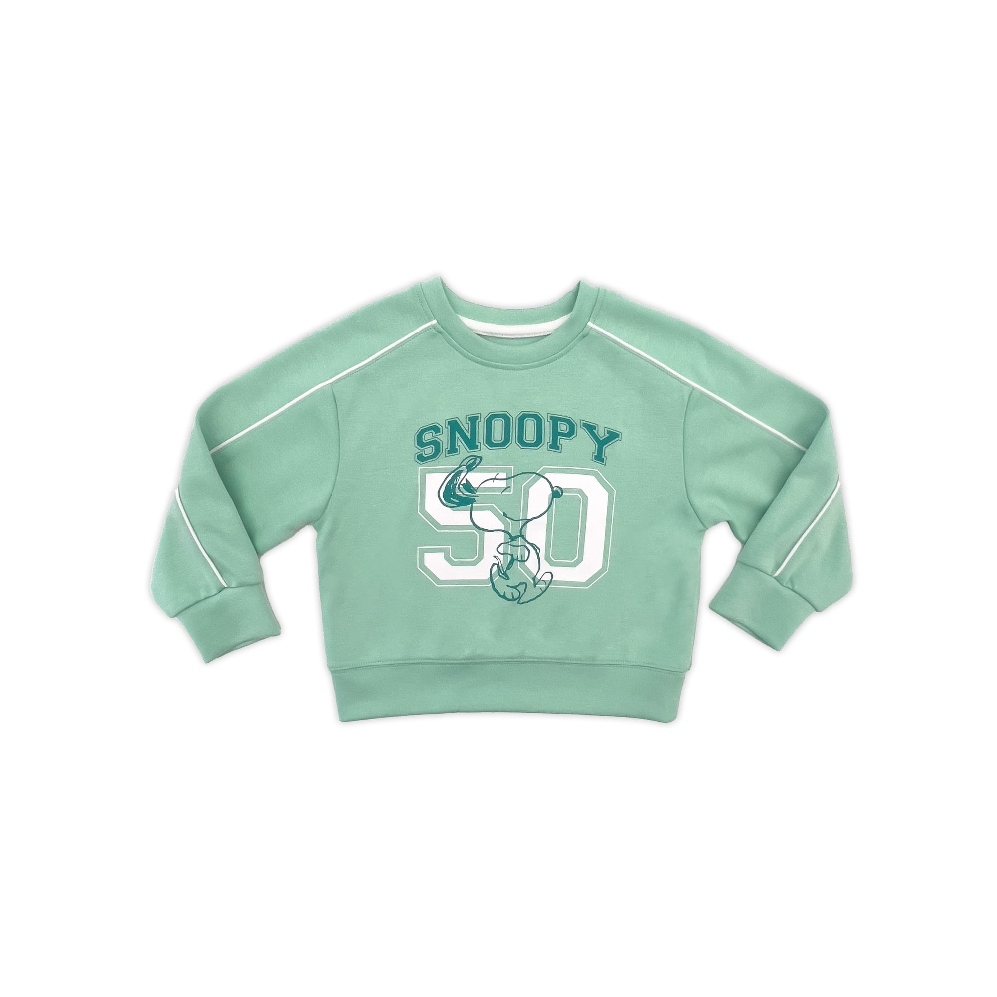 Snoopy Toddler & Big Girls Active Graphic Sweatshirt with Long Sleeves, Sizes 12M-12