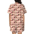 thumbnail image 3 of Xecao Dachshund Couple print Swimsuit for women, Summer-ready, sporty style.Quick-dry fabric. Many sizes & colors., 3 of 9