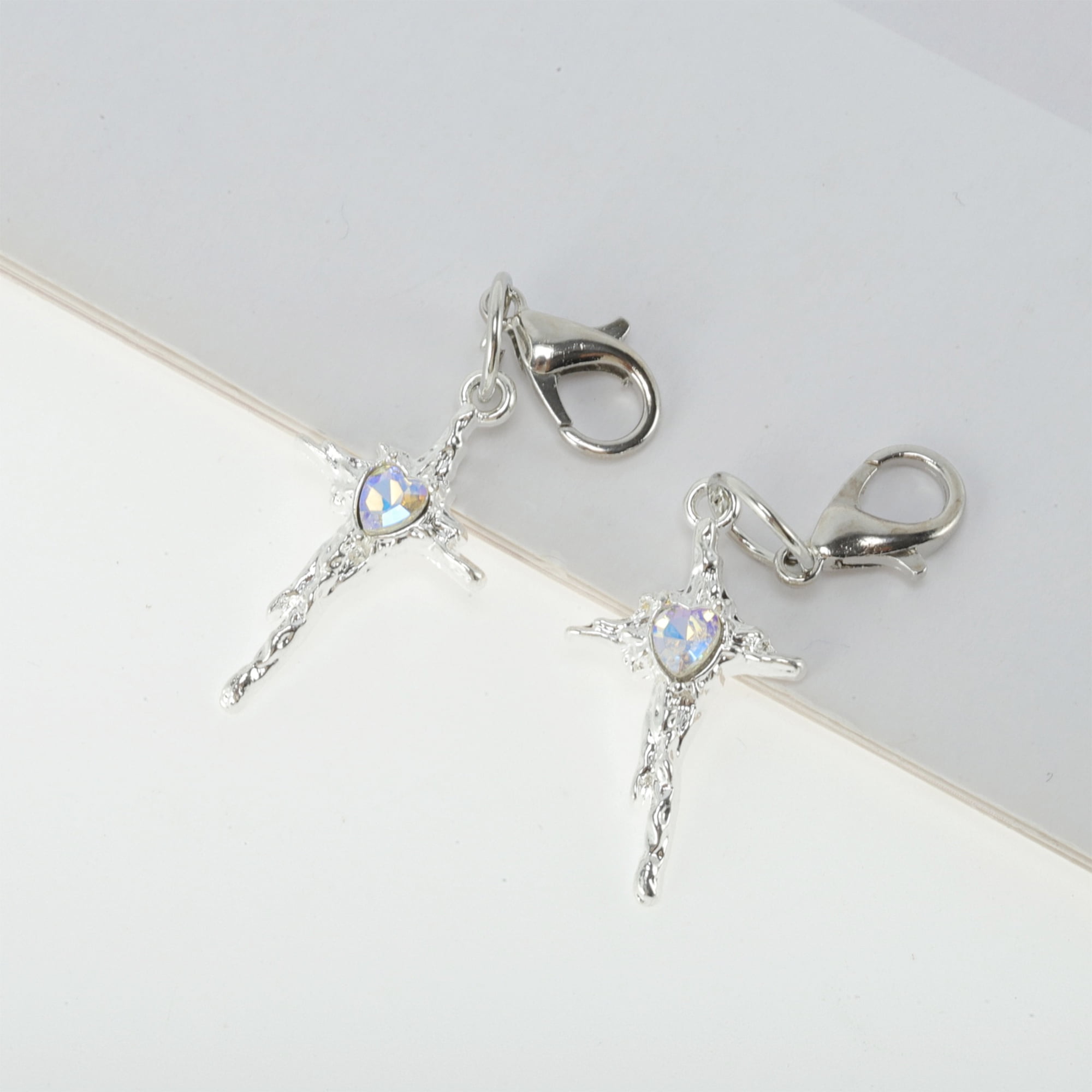 Unique Bargains Stylish Shoelace Charm Set for Custom Footwear Gemstone Cross