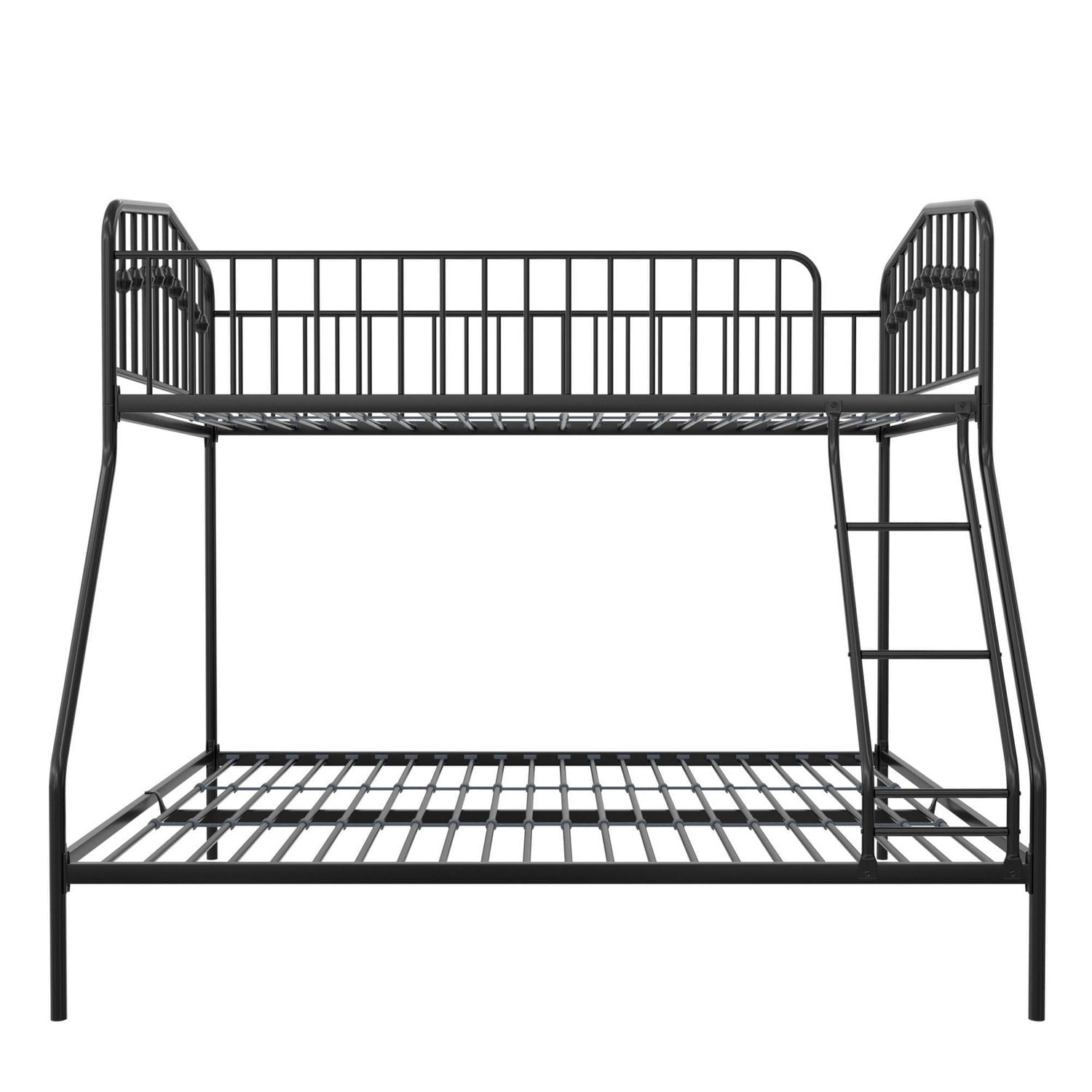 Novogratz Bushwick Metal Bunk Bed, Twin/Full, Black