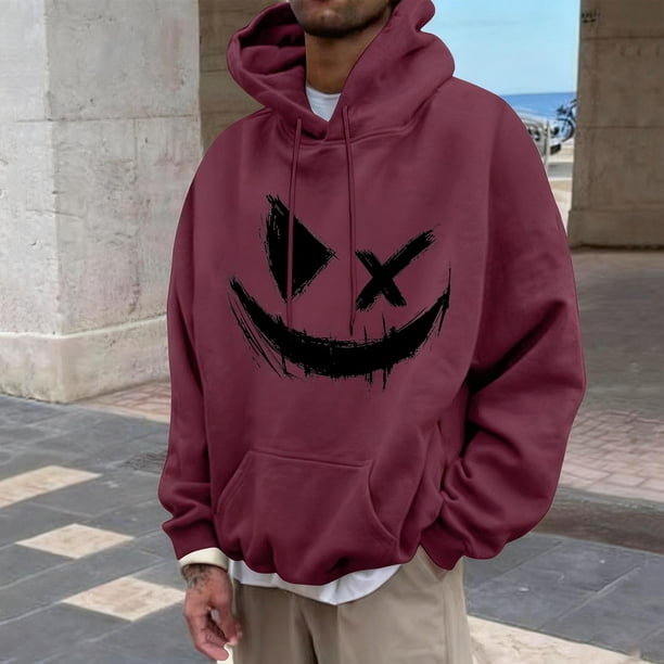Sudadera con capucha para mujer, estampada, cuello redondo, manga larga, sudadera con capucha, camiseta, blusa, blusa de poliéster para hombre