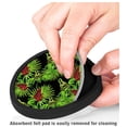 thumbnail image 3 of Silicone Non-Slip Drink Coasters with Removable Printed Absorbent Felt Pad - Set of 4 - Tropical Frogs, 3 of 3