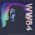 thumbnail image 2 of Women's Wonder Woman 1984 Glitch  Graphic Tee Navy Blue Large, 2 of 5