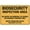 Warning Sign 1, variant on Biosecurity Area Authorised Personnel Only Reflective Aluminum Sign 12 x 8 Inches - with Symbol, Weatherproof Signage for Indoor Outdoor Farm, Lab Restricted Zone