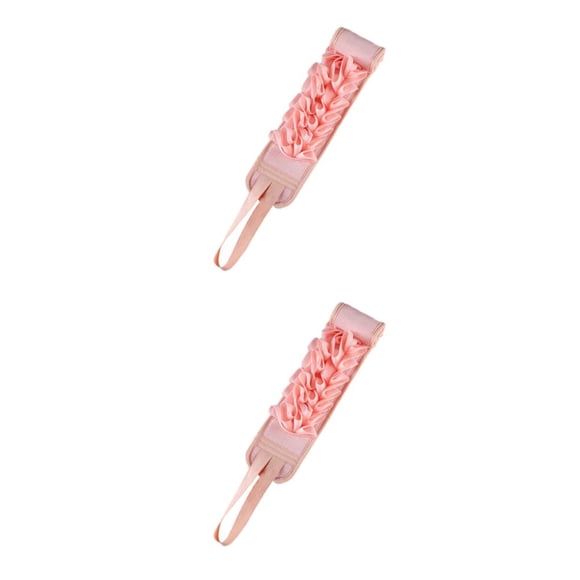 Toystoory Flores de ducha respetuosas con el medio ambiente de fibra: tela agradable a la piel y toalla de ducha son en . rosa 2Conjunto