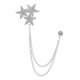 thumbnail image 5 of Paquete de 2-6 broches de estrella de cinco puntas con diamantes de imitación brillantes, insignia, broche elegante para hombre 2 piezas, 5 of 8