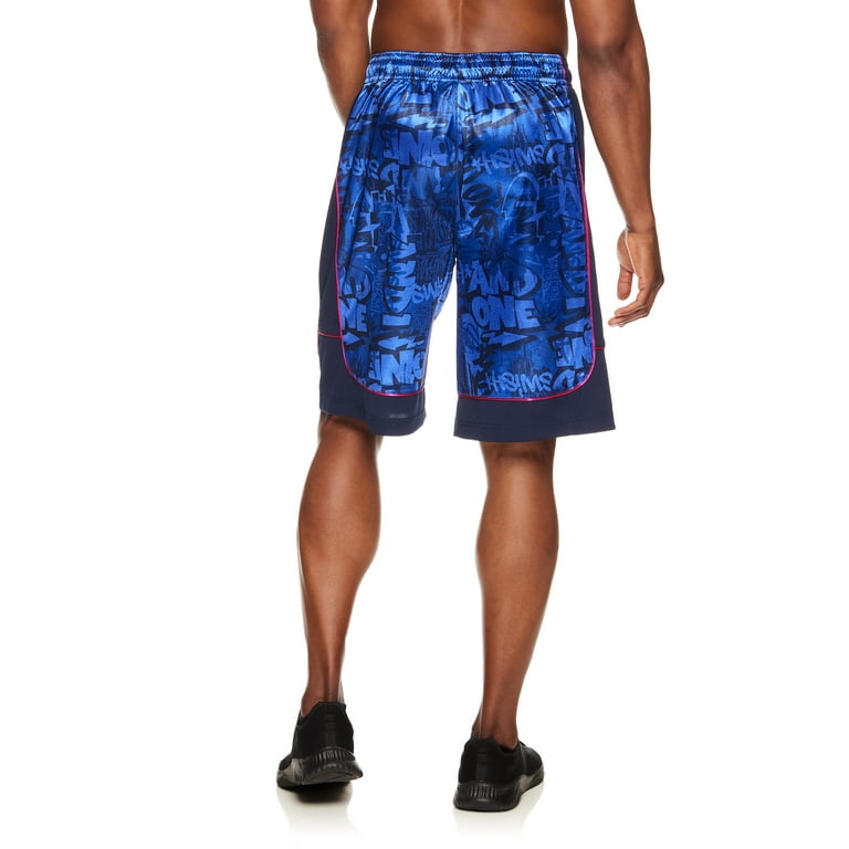 And1 Men s and Big Men s All Court Basketball Graffiti Shorts