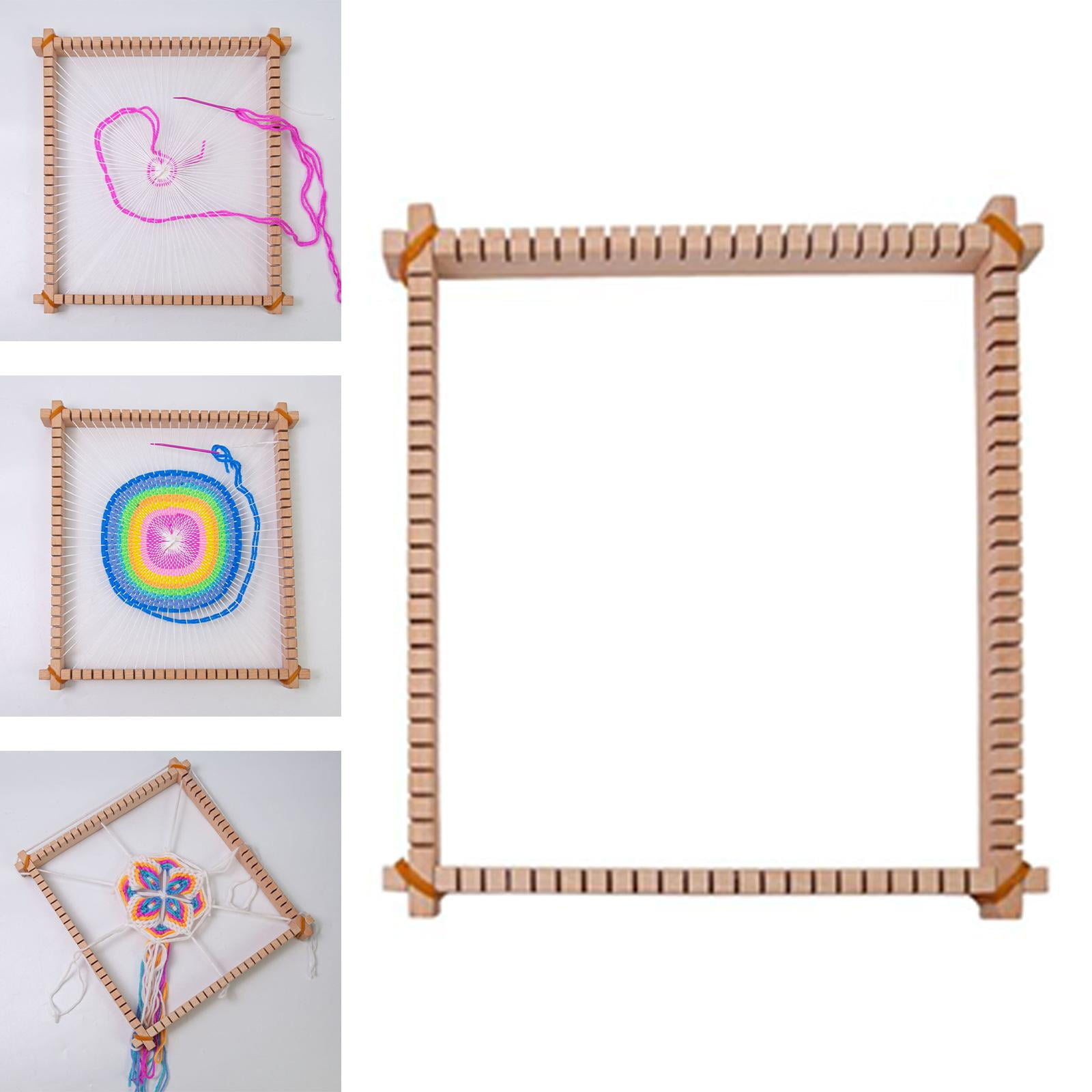 Yunhgft 3 in1 Weaving Loom Kits Easy Carrying Detachable Tapestry Loom Frame DIY Weaving