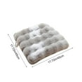 thumbnail image 3 of FeiFu 17.7x17.7in Fleece Warm Seat Cushion Thickened Soft Non-Slip Chair Pad for Home Office Dining Chair Winter Use, 3 of 6