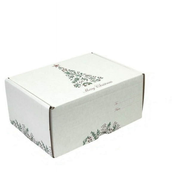 Ucanpack Christmas Mailer Boxes 9 x 6 x 3" - Chrismas Tree Printed Christmas Shipping Boxes Large - Holiday Shipping Box Made In USA Holiday Gift Box Gift Shipping Boxes