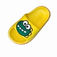 thumbnail image 3 of GXWEA Girls Sandals Slides For Boys Slides For Kids, Toddler Slippers Shower Bathroom Non-Slip Open Toe Boys Girls Slide Sandals For Indoor Outdoor Shoes 3.5-4 Years Yellow, 3 of 5