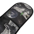 thumbnail image 4 of Yayeee Double Oven Mitt Kitchen Heat Resistant Baking 35" x7" Quilted Glove, Space Earth, 4 of 6