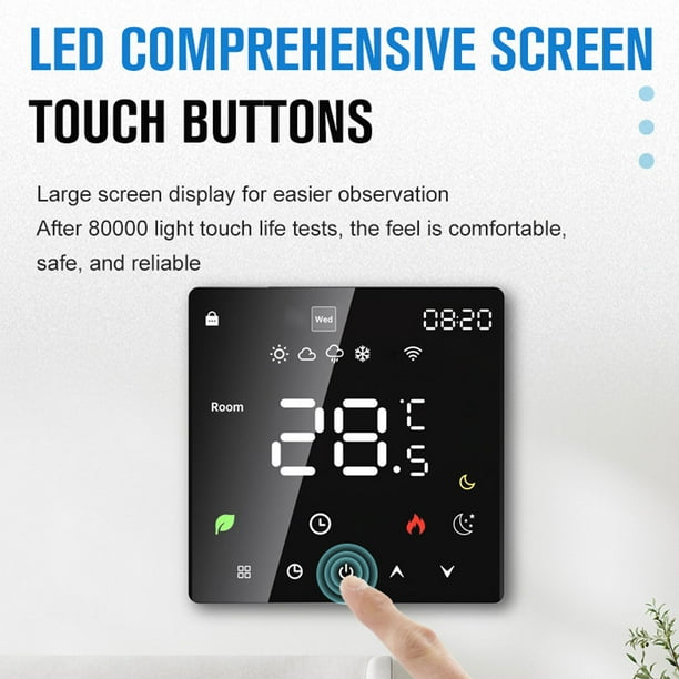 Wifi LCD Display Intelligent Temperature Controller Electric Water Heating Device Thermostat Weekly Programmable Cellphone APP Remotely Control