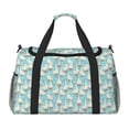 thumbnail image 1 of Easygdp White Geese and Flower Bolsa de Gimnasio, Bolsa de Viaje Duffel, Bolsa de Fin de Semana con Compartimentos, Bolsa de Mano para Noche, 1 of 7