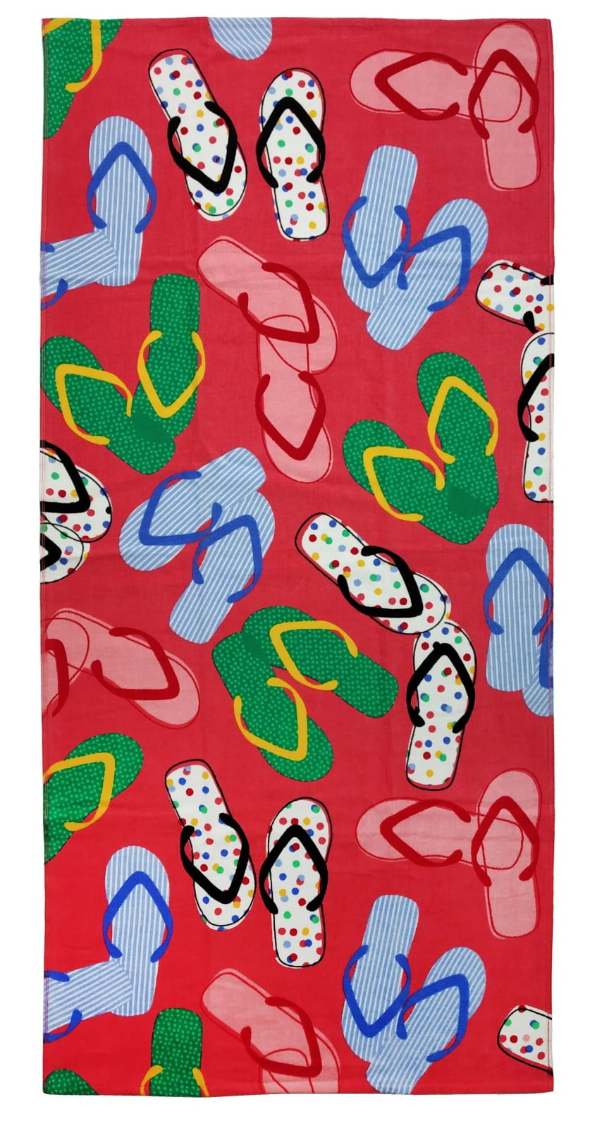 30"x60" Christmas Flip Flop Candy Sripes Microfiber Beach Towel 