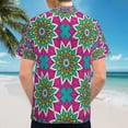 thumbnail image 6 of High Quality Hawaiian Shirts for Men Short Sleeve Aloha Beach Shirt Floral Summer Casual Button Down Shirts Blouses BZQBYP, 6 of 7